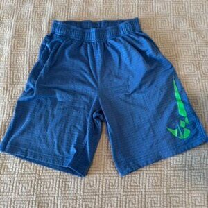 blue youth nike basketball dri-fit shorts